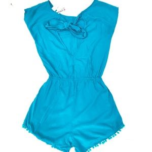 Blue/turquoise Romper